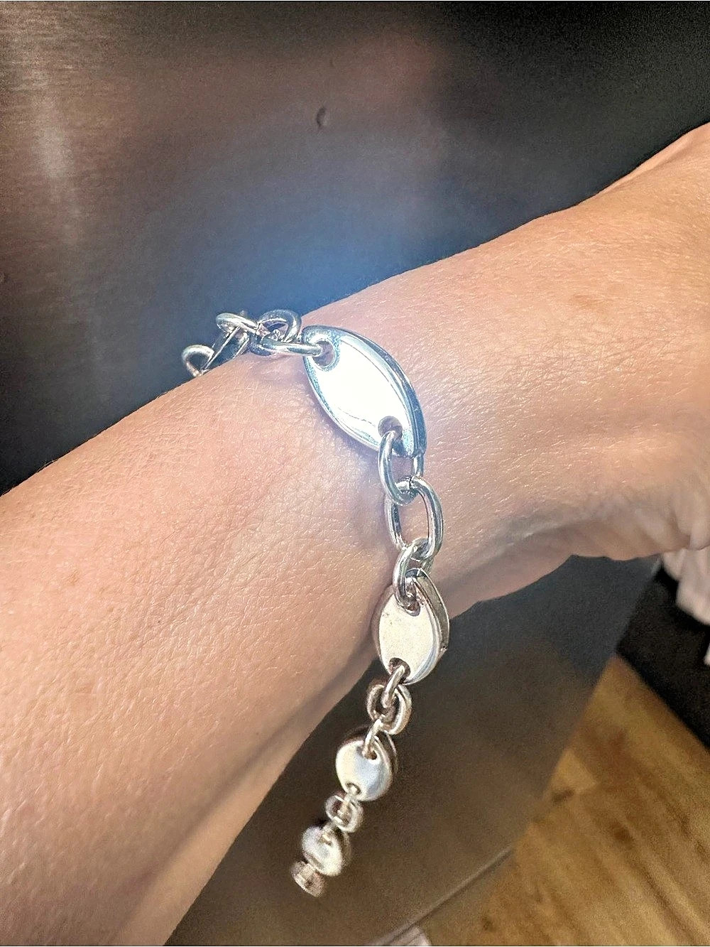 Sterling Silver Link Bracelet in Silver